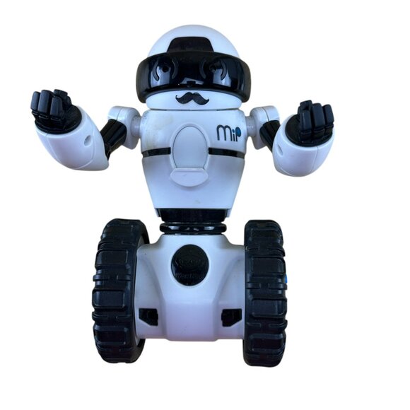 Wowwee Black Miposaur Dinosaur with Ball White Mip Robot Balance Board Lot Works - Picture 11 of 16